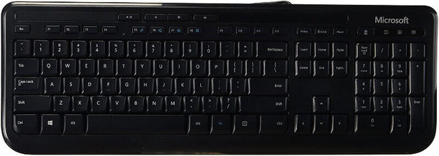 Microsoft Wired Keyboard 600 (Black) in Mice, Keyboards & Webcams in Markham / York Region - Image 2