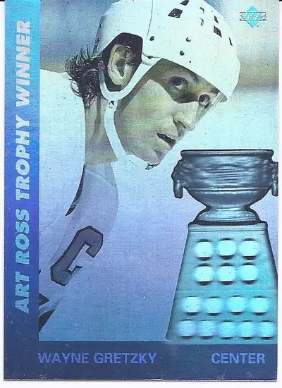(9) 1991-92 Upper Deck Award Winner Holograms #1 Wayne Gretzky, Art Ross Trophy SHIPPING IS $12.00....