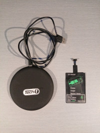 Chargeur sans fil 10 watt et carte micro usb pour cellulaire