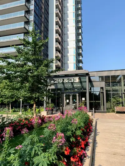 Bright 1 Bedroom + 1 Study In Sought After Bayview Village, 570 Sf + 110 Sf Balcony, Unobstructed vi...