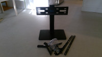 Universal TV stand, Black, Swivel for 27'' to 55''