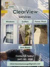 ClearView! Your friendly GTA exterior home service business