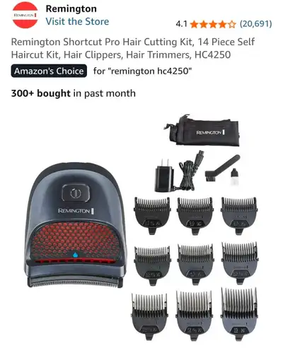 Remington Shortcut Pro Hair Cutting Kit,14 Piece Self Haircut , View more