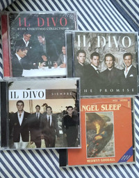 IL Divo Cds & Angel Sleep 4 cds Used