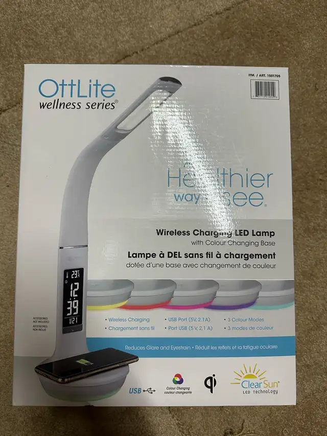 Wireless Charging LED Lamp