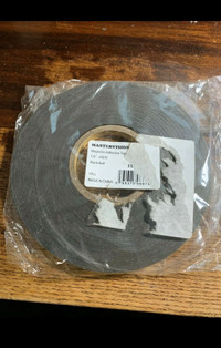 New Mastervision Magnetic Adhesive Tape 1/2" x 50' Black Roll