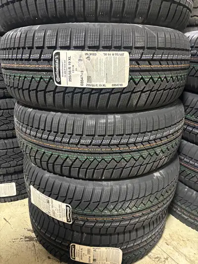 NEW 255/55/R19 Continental Winters–Q7/F-Pace/RangeRover/Velar/Cayenne/X5/X6/XC90 Set of Four brand n...