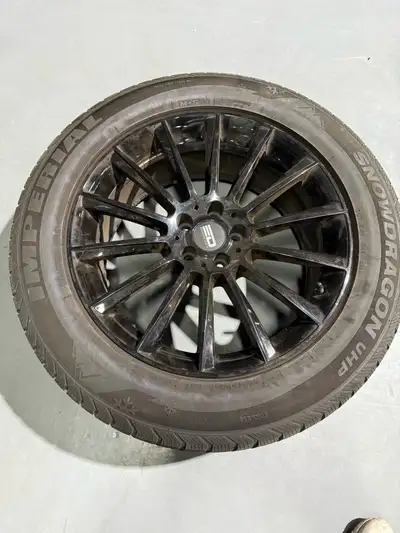 255/55R19 Imperial Snowdragon Tires Eurodesign Rims off a Range Rover Velar 19x8. 5x108. DOT2022