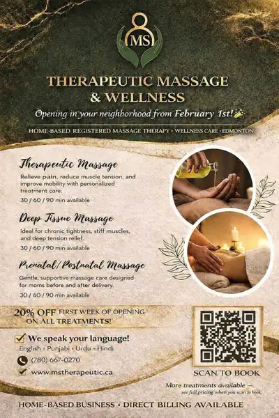 Registered Massage & Wellness in Millwoods Edmonton, View more
