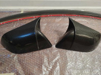 Tesla model 3 used spoiler and side mirror cover carbon fiber l