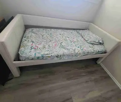 white double bed , View more