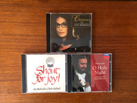 3 Christmas CDs Nana Mouskouri & Pavarotti & Child's Choir