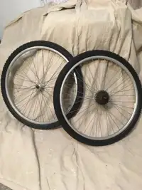 26” bike wheel matching pair to sell , silver, “2719”