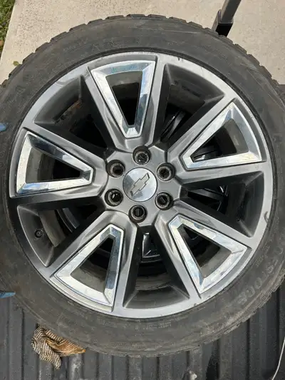 OEM Rims from 2015 Tahoe LTZ P285-45-R22 Blizzak tires, tires have one more season in them