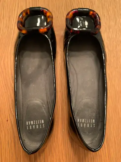 Chaussures en cuir verni noir STUART WEITZMAN - Grandeur 5, View more