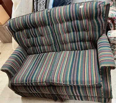 Striped Loveseat, View more