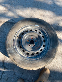 185/65R15 Summer tire on 5 nuts steel jante