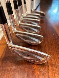 Mizuno MP63 Forged Irons. Great cond +. free 52 and 56 dgr Wdg.