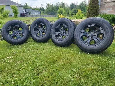 2023 Goodyear Wrangler Adventure Kevlar 265/70R18 116T M+S Tires on 2019 Chevrolet Tahoe Factory Whe...