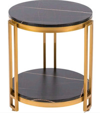 2 Tiered Modern End Table - Night Stand in