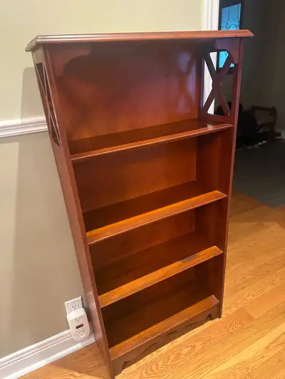 Antique Bookcase - w/ 4 Shelves- Compact Size, View more