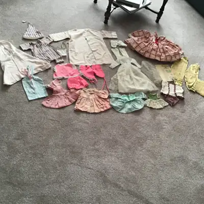 Vintage doll clothes, large variety, View more