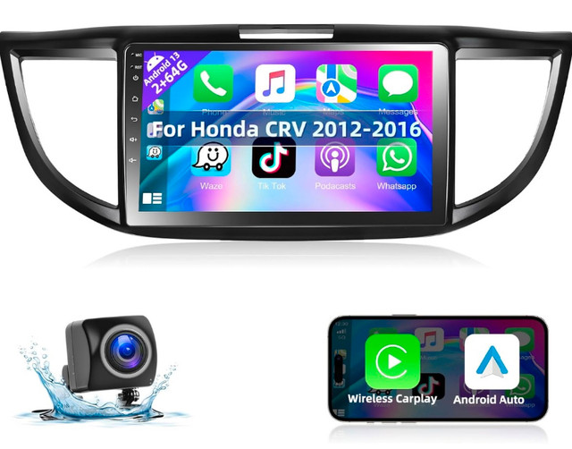 Podofo Car Stereo Radio for Honda CRV 2012-2016 2+32G Android in Audio & GPS in City of Toronto