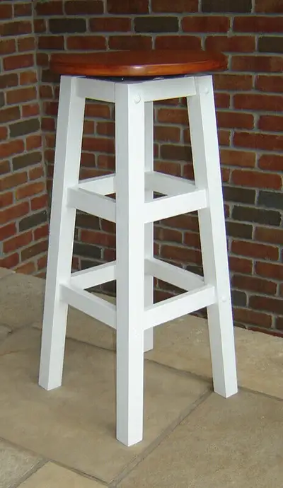 Solid Hardwood Swivel Stool - Maple Top - Excellent Condition!, View more