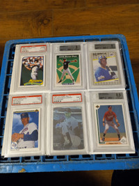 Baseball Cards PSA,BGS Ryan,Griffey JR.,Jeter,Chipper Lot