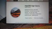 MacBook Pro 13 (2010) 2.4 GHz/4go/ssd samsung evo 120 go.