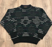 Vintage 3D knit sweater made in Italy