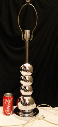 MCM VINTAGE 70's CHROME 4 BALL LAMP