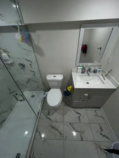 one room  in a basement