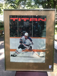 Vintage Wayne Gretzky Promotion Titan Hockey Stick Poster (Rare)