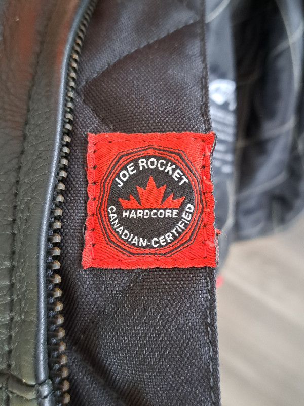 Joe rocket mens leather motorcycle jacket XXL in Men's in Pembroke - Image 2