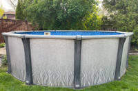 15’ Round Resin Pool In Excellent Condition