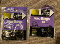 Vacuum Bags: Micro Clean Style AA  and Crucial Vacuum 50558