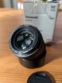 Panasonic Lumix 42.5 mm f1.7 Prime Micro Four Thirds Camera Lens