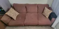 Sofa and matching ottoman