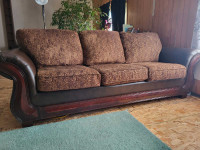Three seater couch and chair