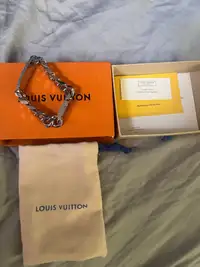 Louis Vuitton Monogram Metal Chain Bracelet Men’s 