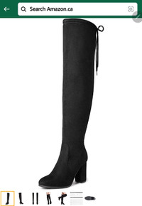 WOMANS OVER THE KNEE HIGH HEELED BOOTS