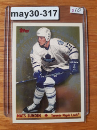 1995-96 Topps Canadian Gold Mats Sundin #10CG HOF