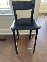 3 Leather Counter Stools