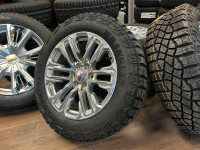A134. New 2024 GMC Chevy rims and Goodyear MT Tires