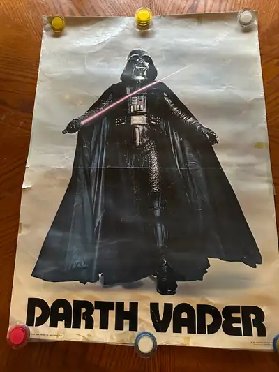 Darth Vader Poster, Vintage Original 1977 Star Wars Poster, View more