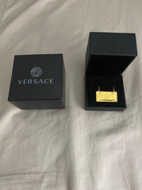 Versace 24k Gold Plated Spring/Summer 20 License Plate Chain