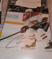 Chris Wideman 8x10 photos Canadiens Hockey / Photos 8x10 signées