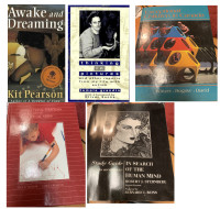 Assorted university textbooks & novels. See description