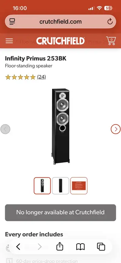 Infinity P253 Floor Speakers , View more